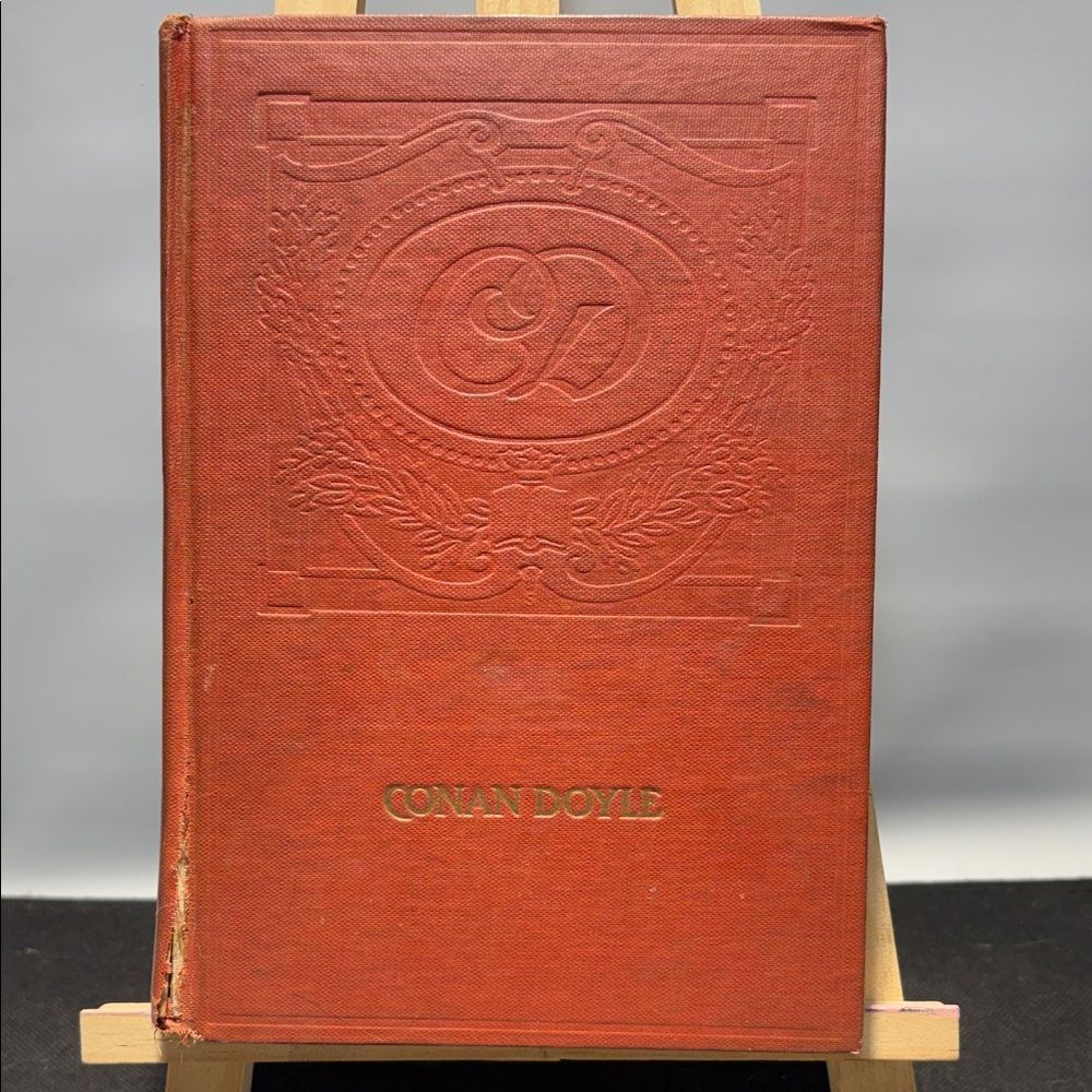 Vintage Red Conan Doyle Book hard cover